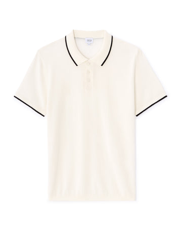 Ecru Short Sleeves Polo - Celio Lebanon