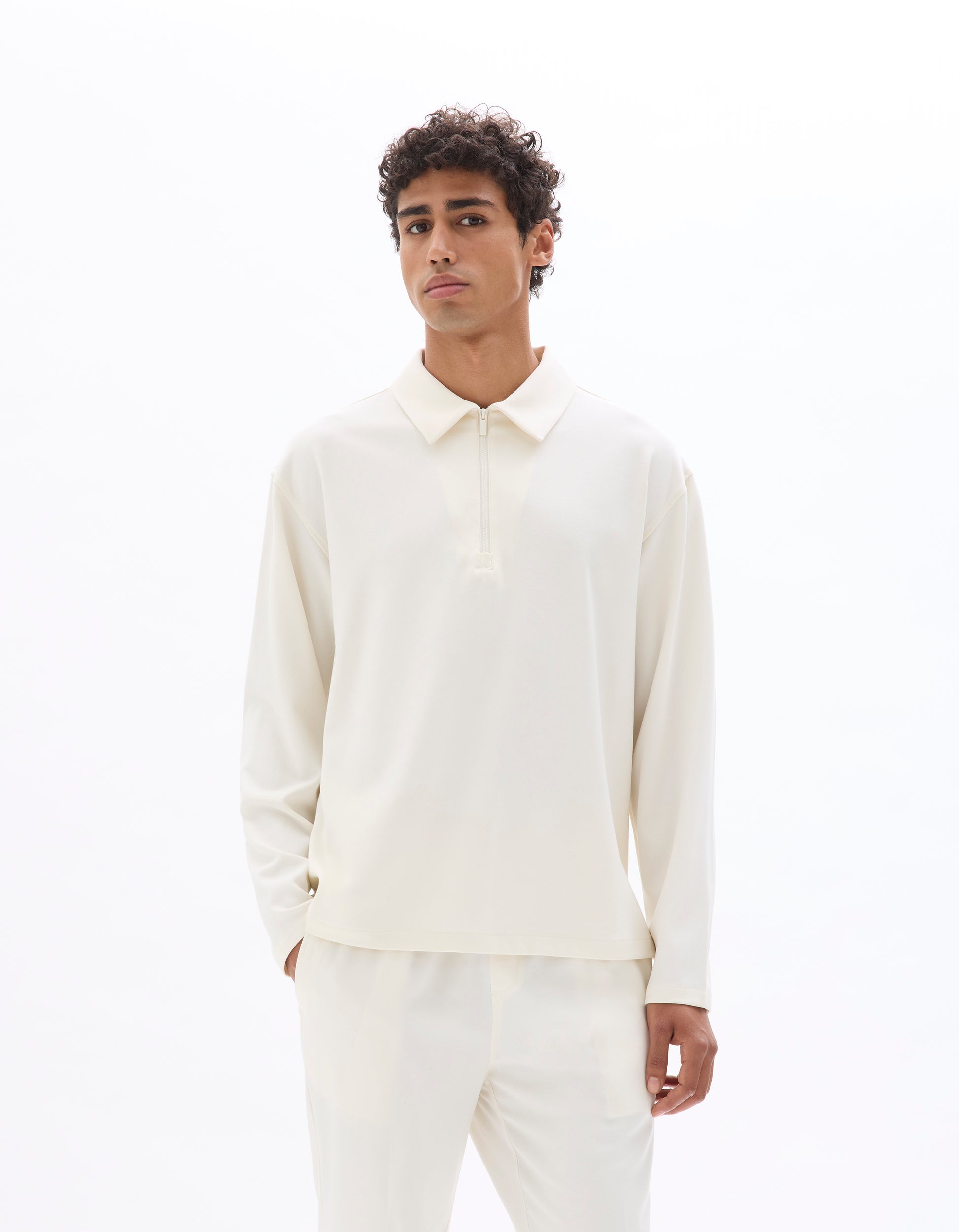 Ecru Long Sleeves Shirt - Celio Lebanon