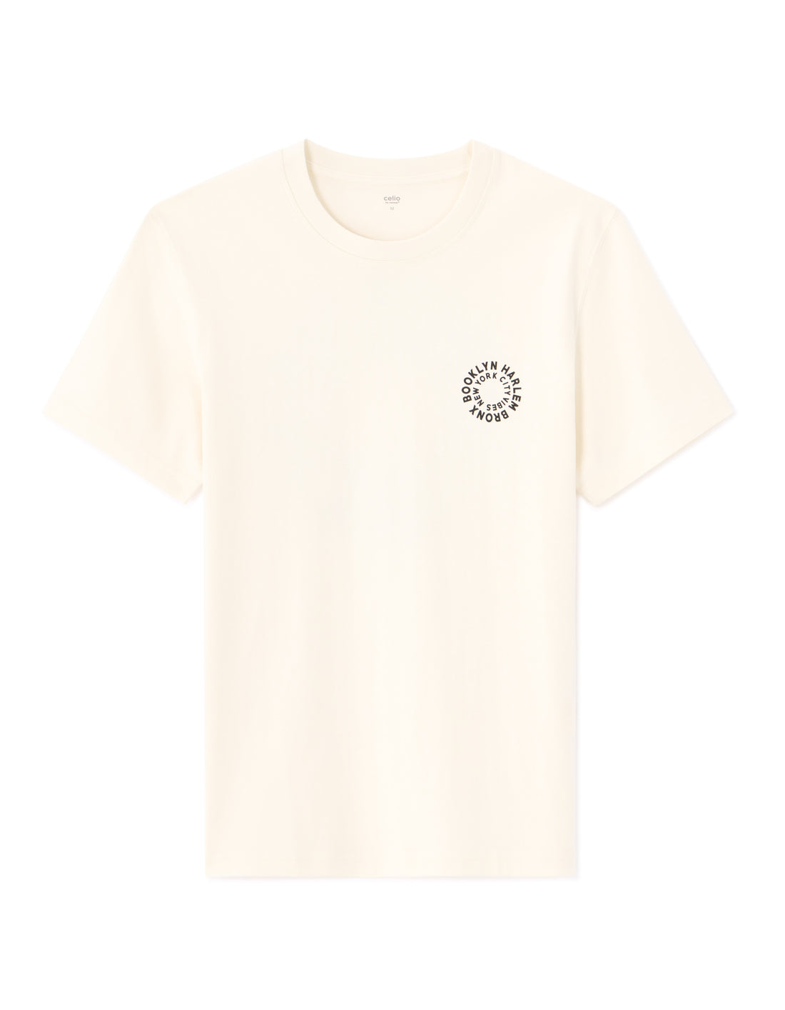 Celio Cotton Short Sleeves Tshirt - White