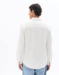 Celio Regular Fit 100% Cotton Denim Shirt - White