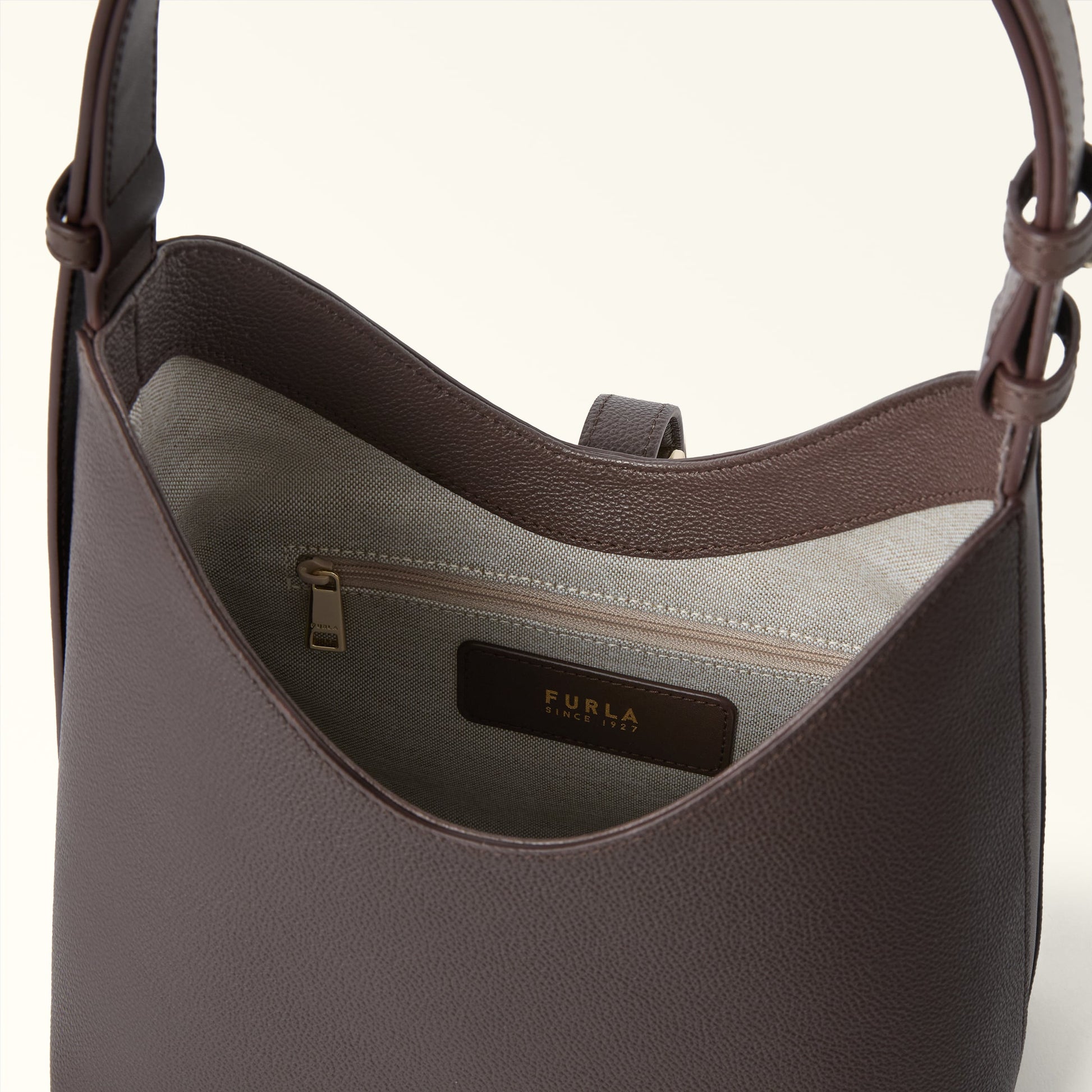 Furla Goccia S Hobo in Brown - Bags 