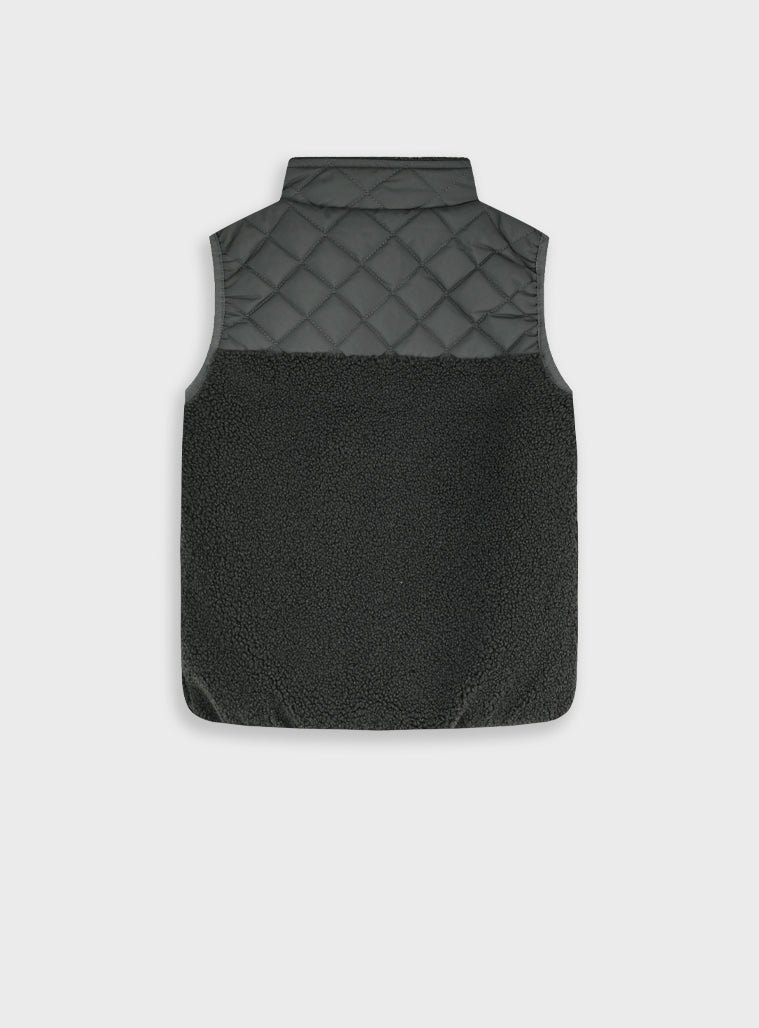 Boy Sleeveless Jacket - Anthracite