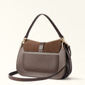 Furla Flow M Top Handle in Brown - Bags 
