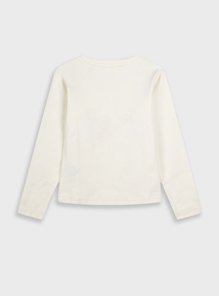 Children's Offwhite Blouse For Girl