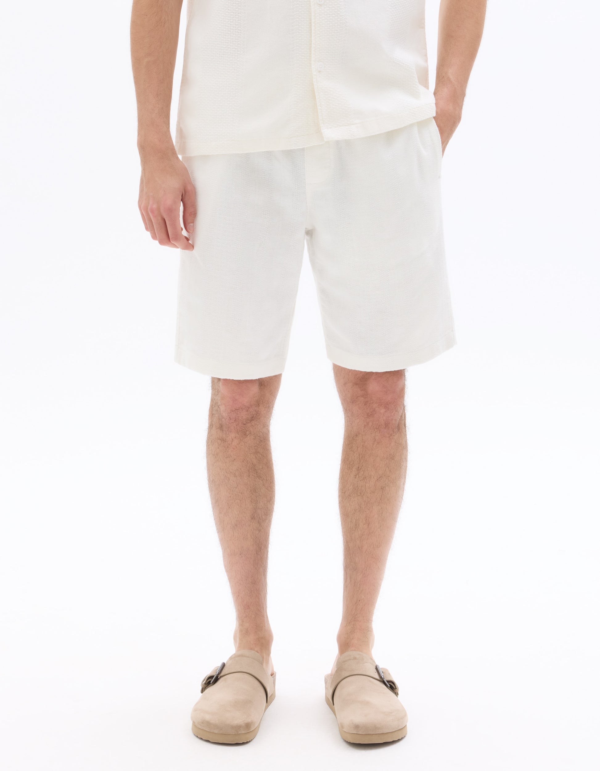 Celio Cotton Bermuda - White