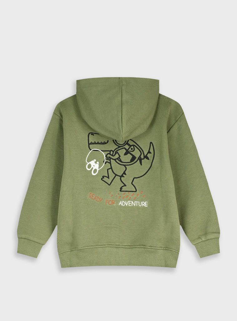 Cotton Boy Cardigan - Khaki