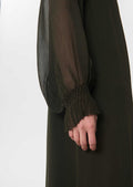 Romana dress in khaki by Tara Jarmon