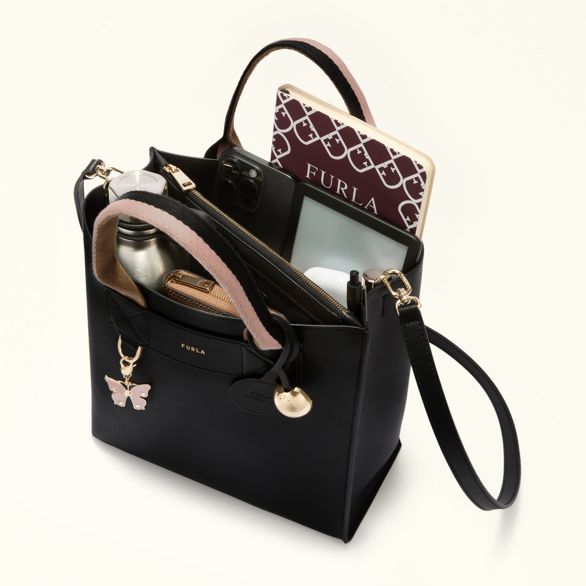 Furla Divide It S Tote in Black - Bags 