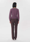 Gabbie cardigan in purple wool by Tara Jarmon