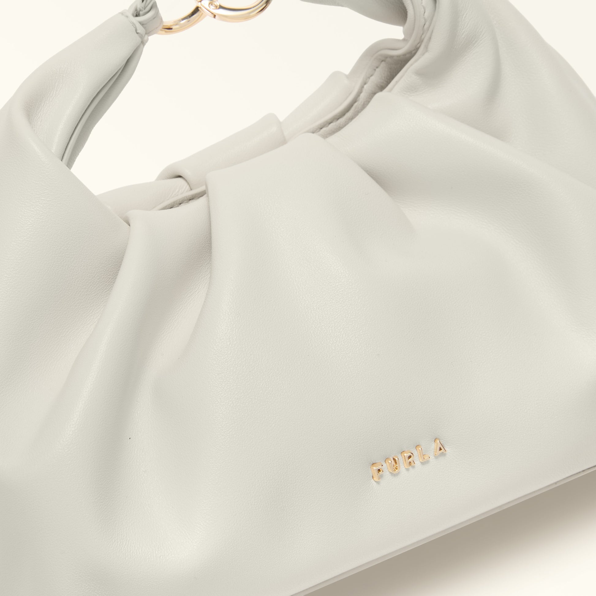 Furla Delia Mini Shoulder in White - Bags 