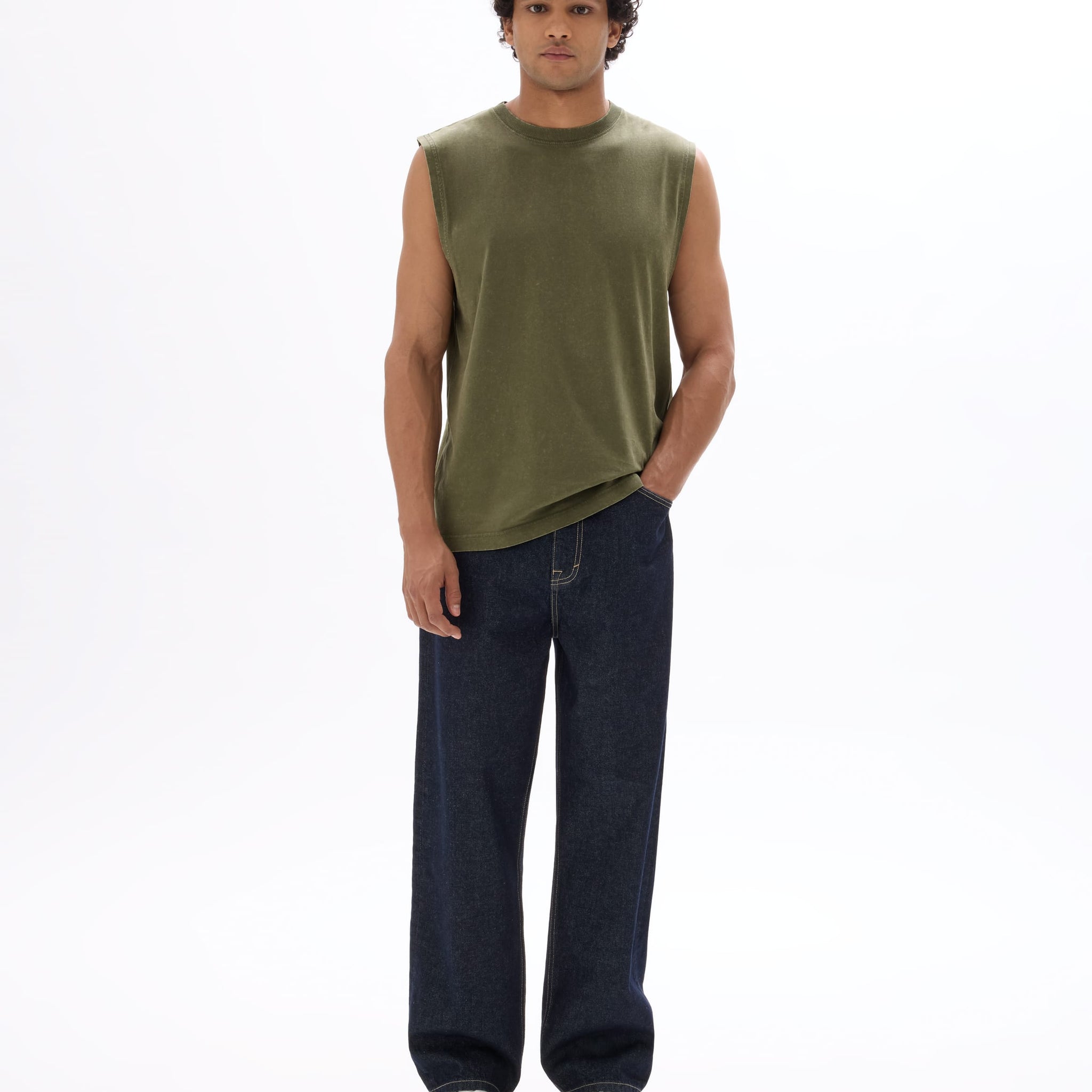 real khaki singlet