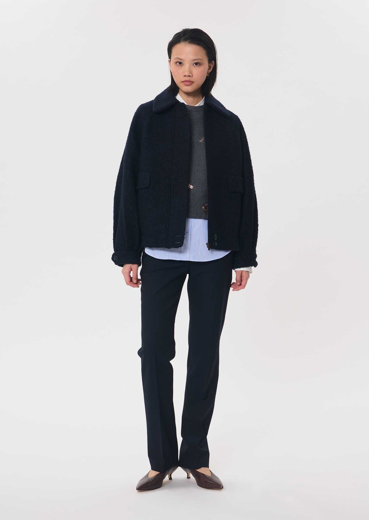 Billie coat in navy by Tara Jarmon