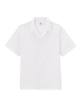 Optical White Short Sleeves Shirt - Celio Lebanon