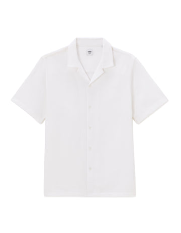Optical White Short Sleeves Shirt - Celio Lebanon