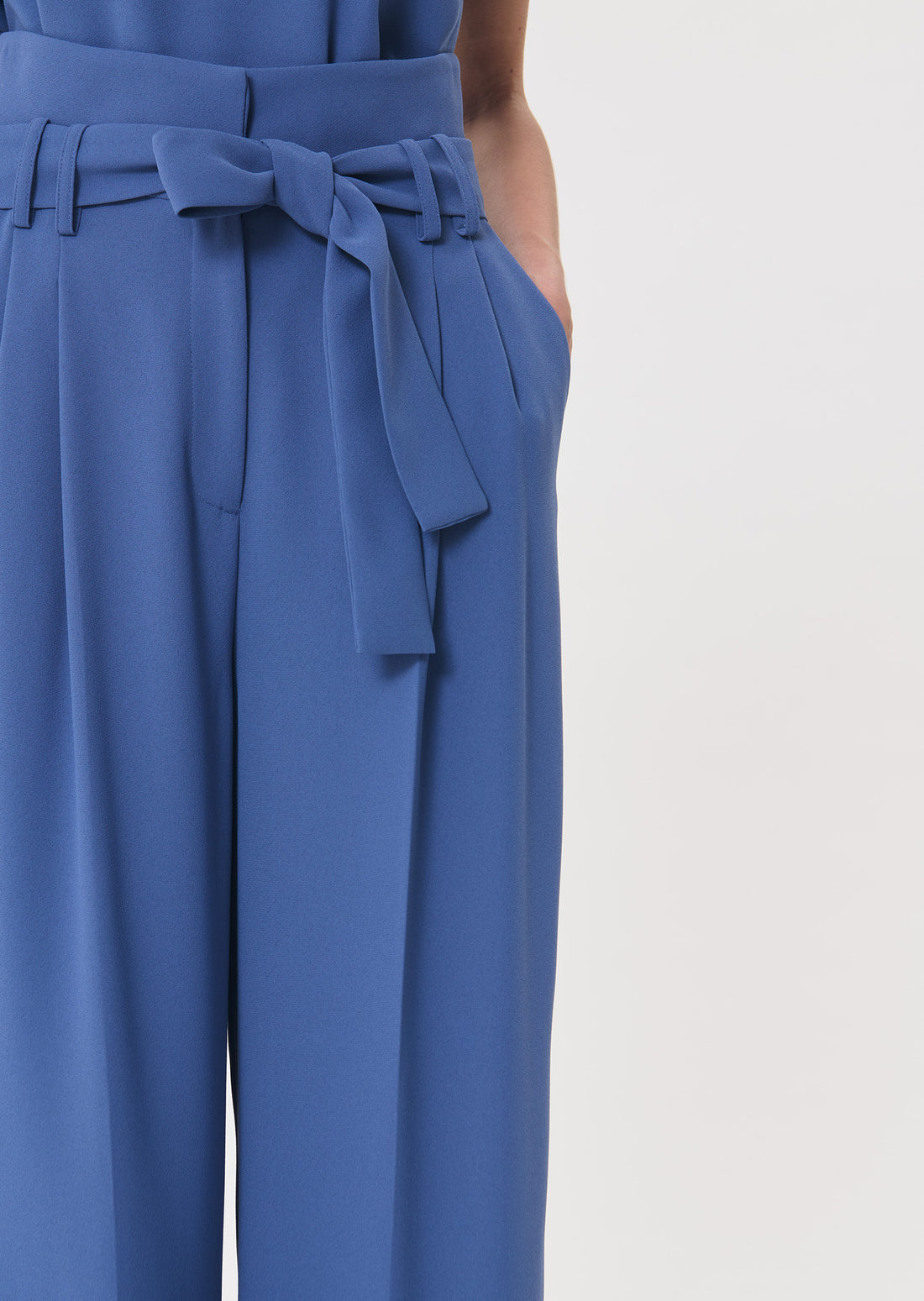 Pia trousers in denim blue by Tara Jarmon