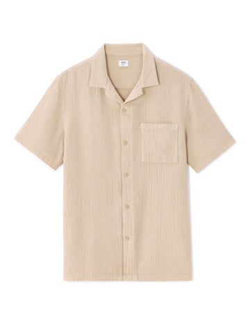 beige Short sleeves Shirt