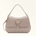 Furla Flow M Top Handle in White - Bags 