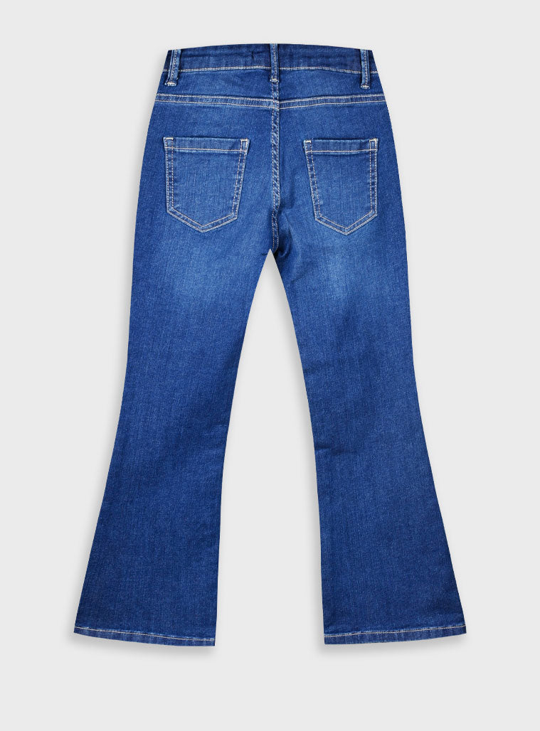 Flared leg jeans for girls Energiers