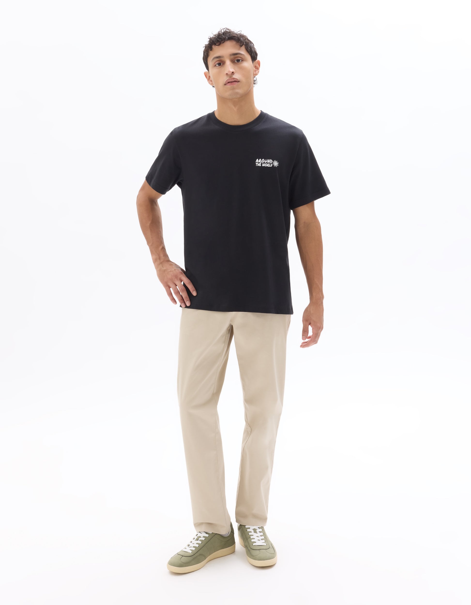 Celio Cotton Short Sleeves Tshirt - Black