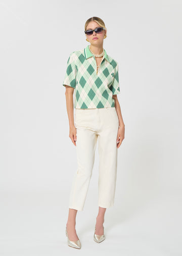 jeans in white lightweight denim