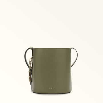 Furla Roxie S Bucket  Bag In Leather