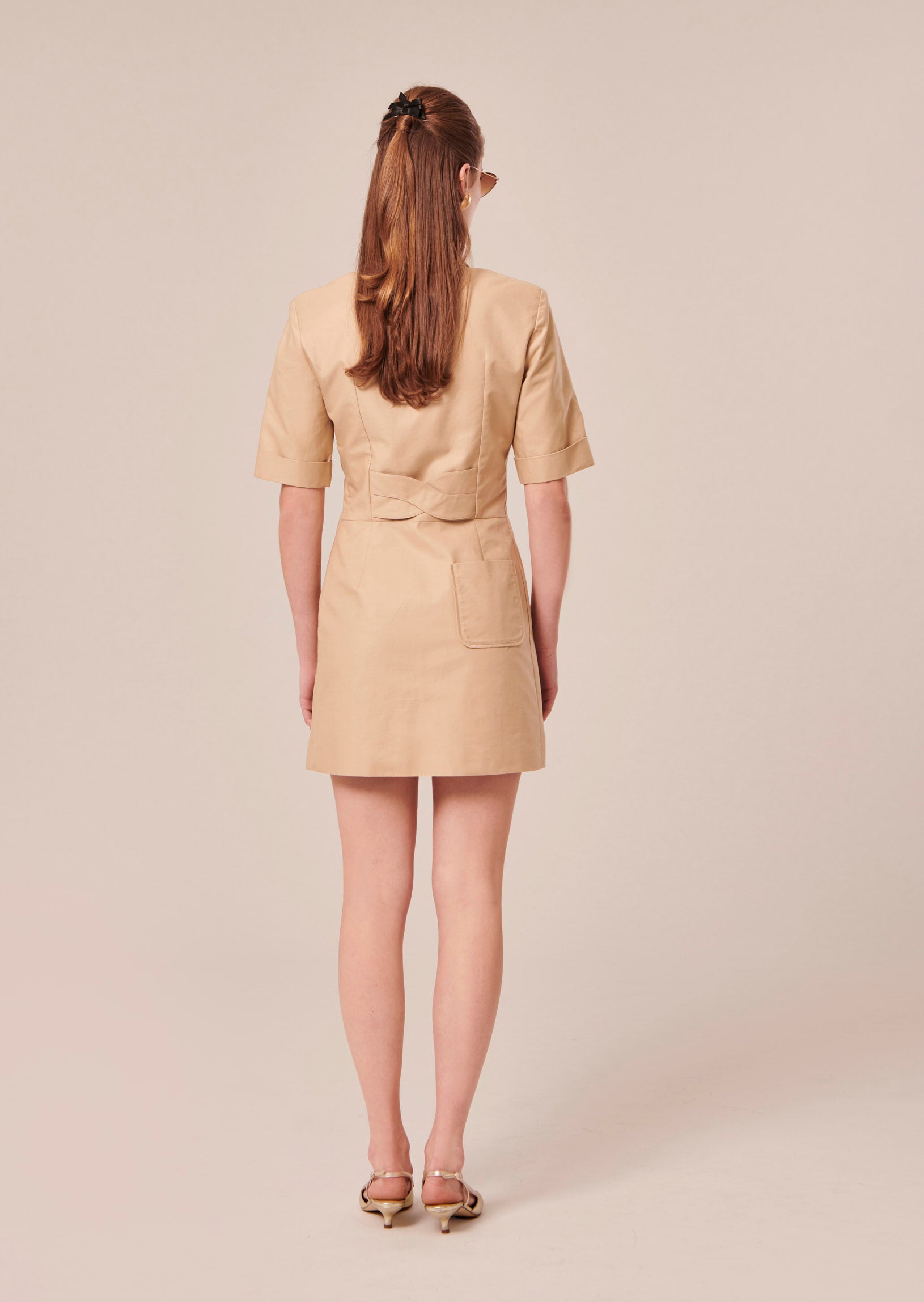 Robin beige cotton dress by Tara Jarmon Lebanon