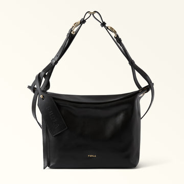 Furla Ginevra M Shoulder Bag in Black - Bags 
