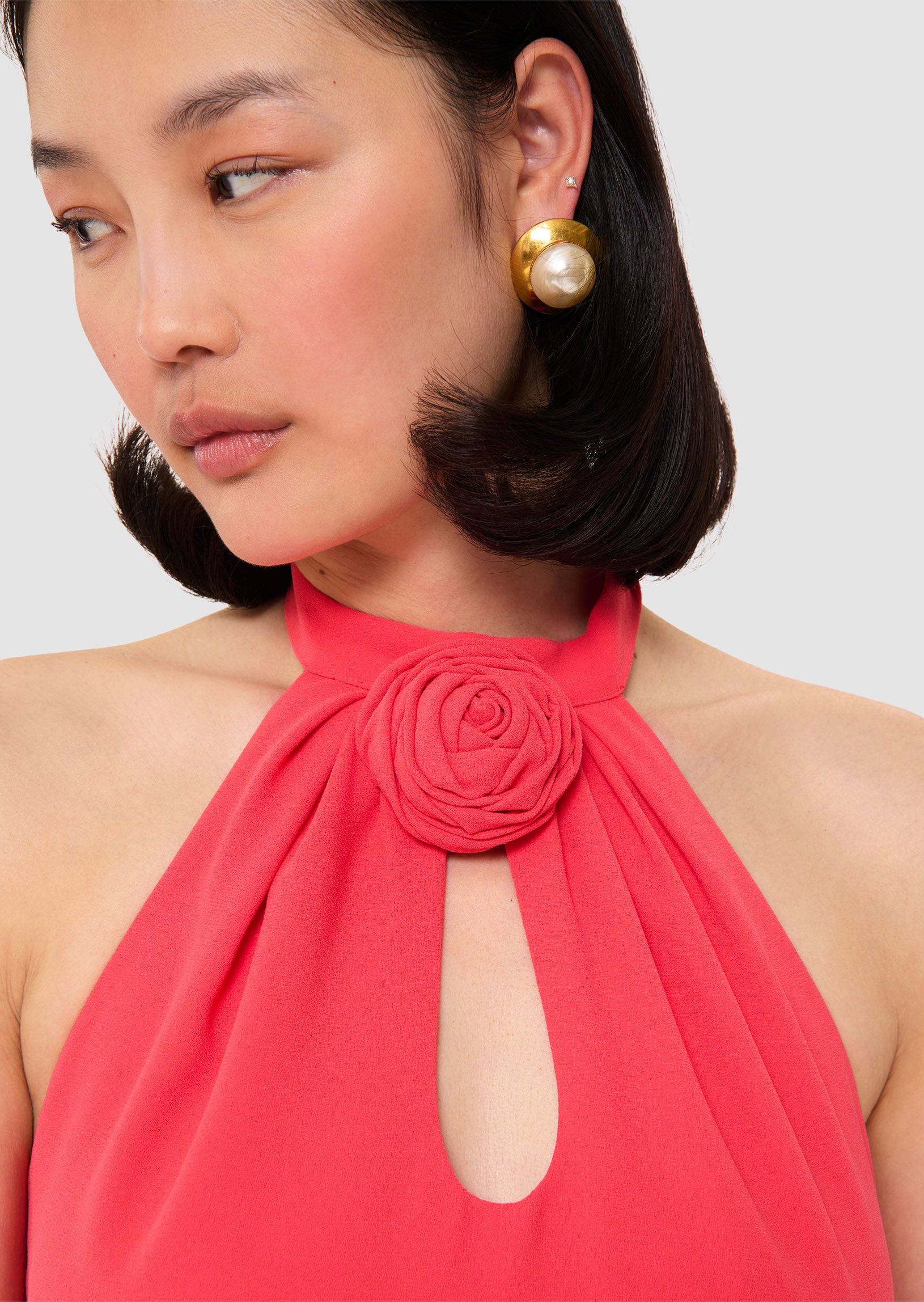 Rosanne red crepe dress by Tara Jarmon Lebanon