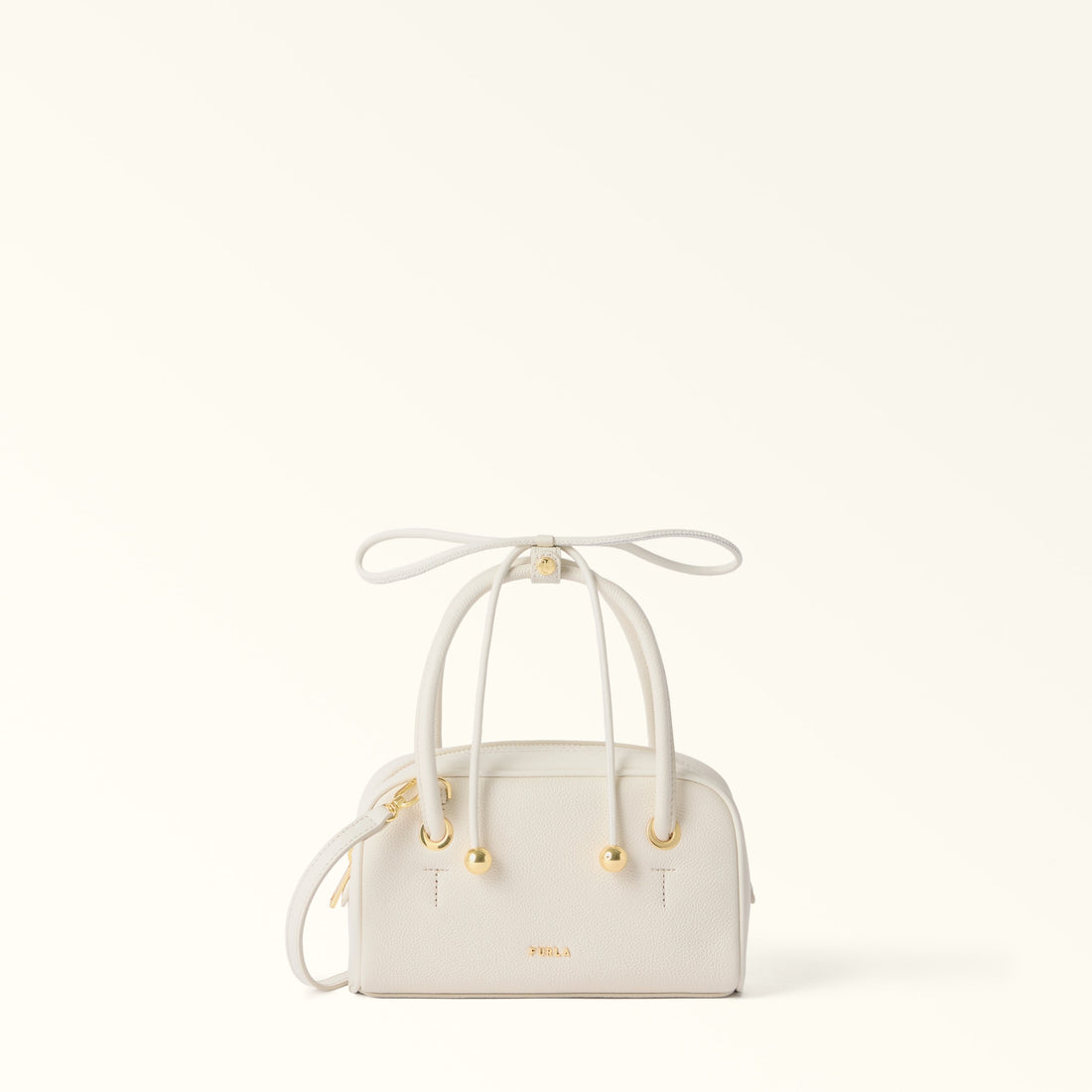 Furla Poppy Mini Dome in White - Bags 