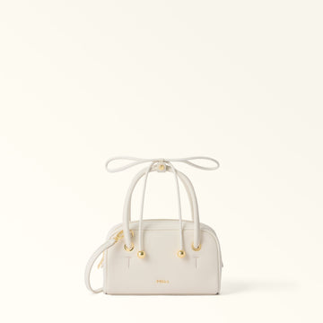 Furla Poppy Mini Dome in White - Bags 