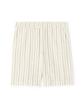 Celio Regular Fit Striped Bermuda Shorts - Beige