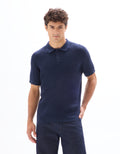 Navy Short Sleeves Polo - Celio Lebanon