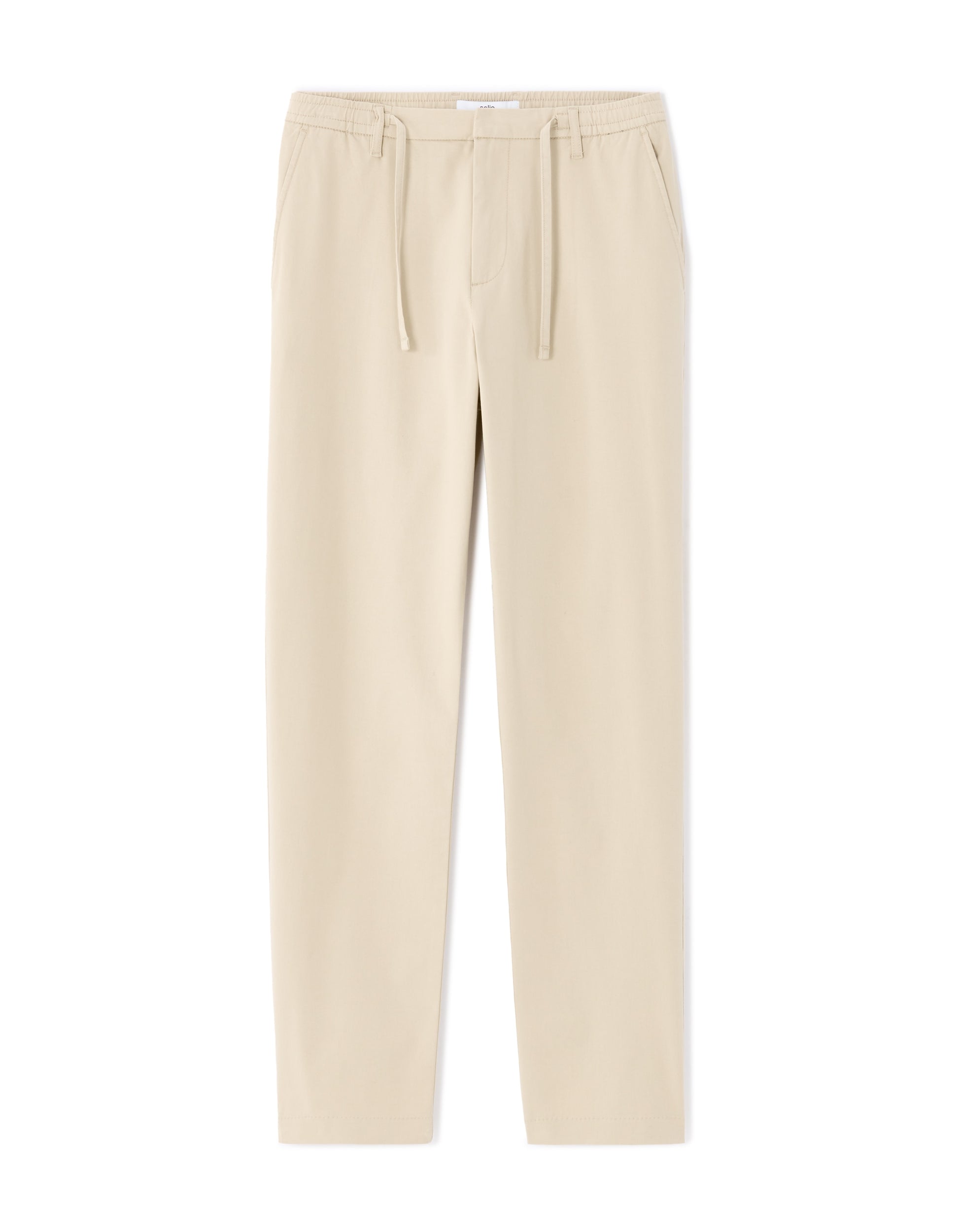 Celio Beige Slim Fit All-Day Ankle-Length Solid Pants - Beige