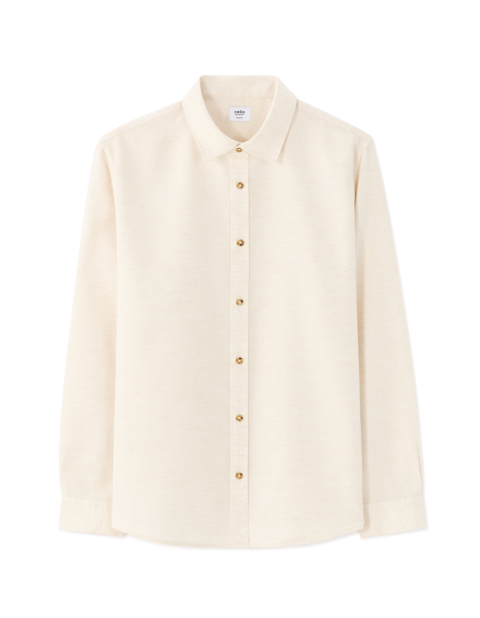 Natural Long Sleeves Shirt for Men
