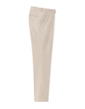 Celio Slim Fit Plaid Cotton and Linen Suit Pants - Beige
