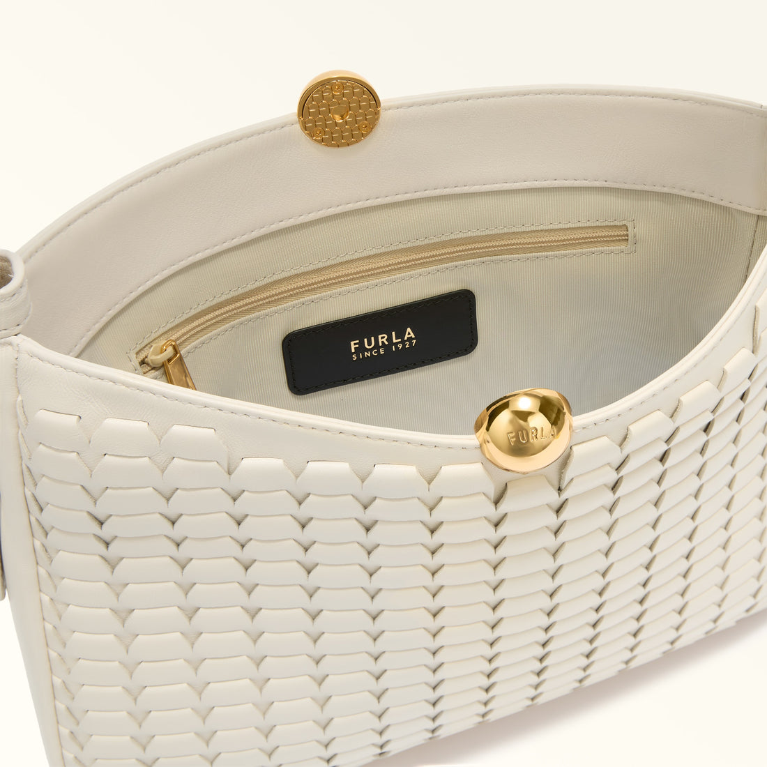 Shoulder Bag F5S-Furla Sfera Soft Panna