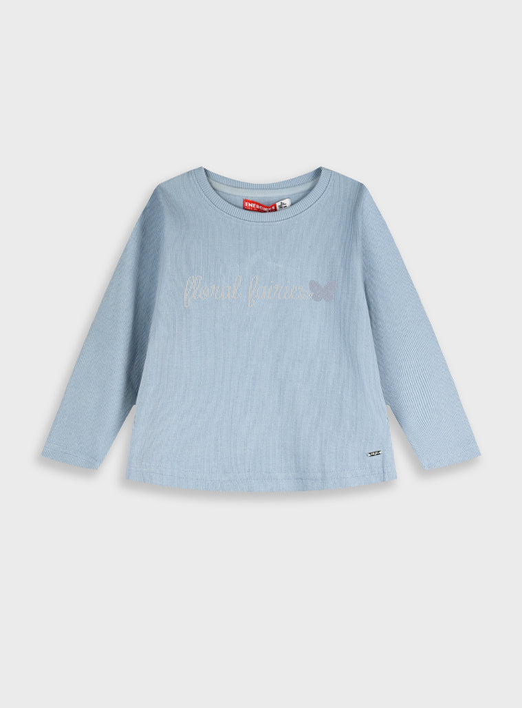 Cotton Girl Blouse - Dusty Ciel