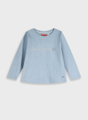 Cotton Girl Blouse - Dusty Ciel