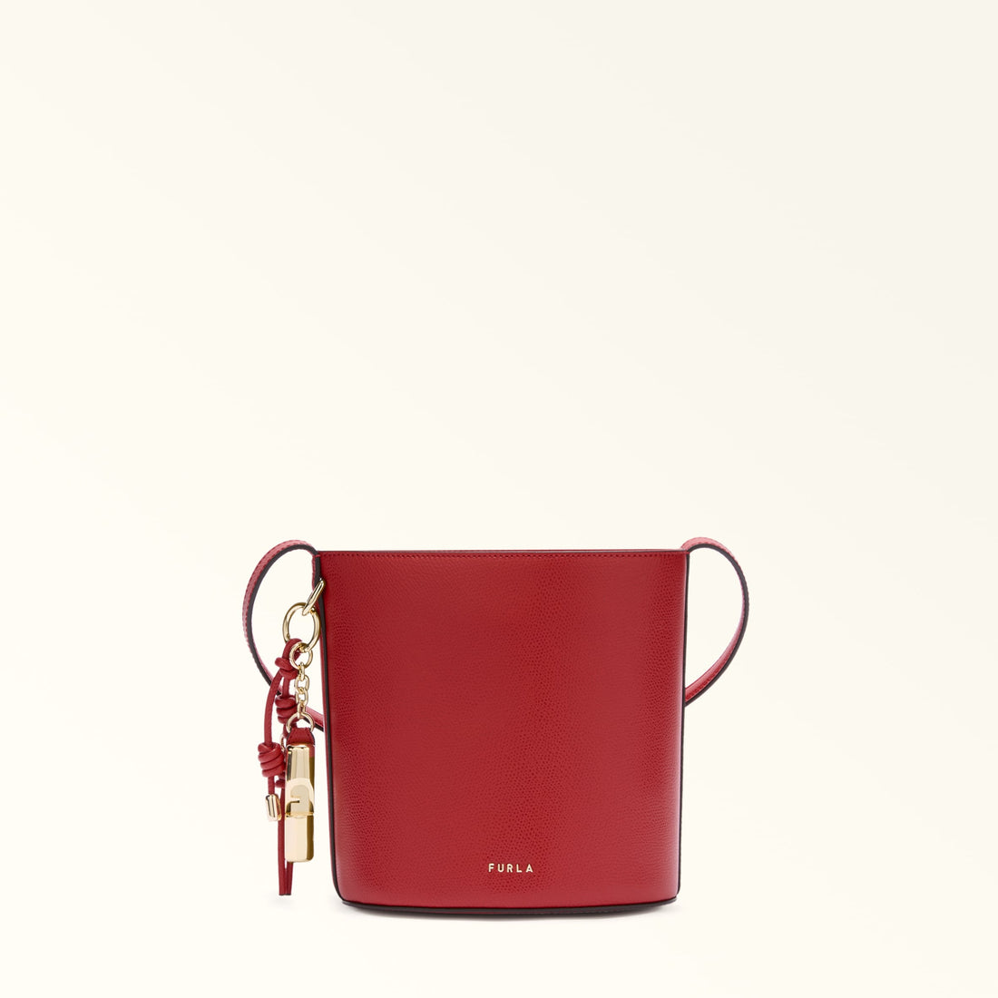 Furla Roxie M Bucket  Bag In Leather