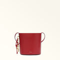 Furla Roxie M Bucket  Bag In Leather