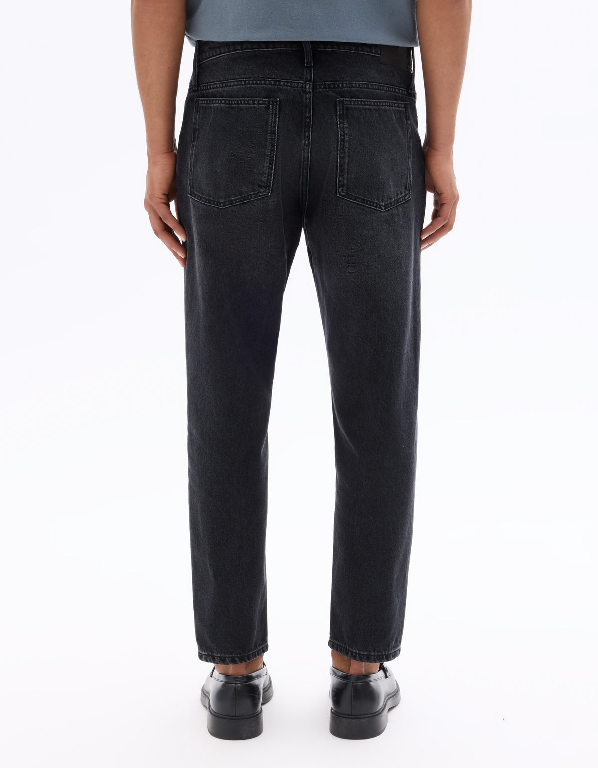 Celio Relaxed Fit 100% Cotton 7/8 Length Jeans - Black