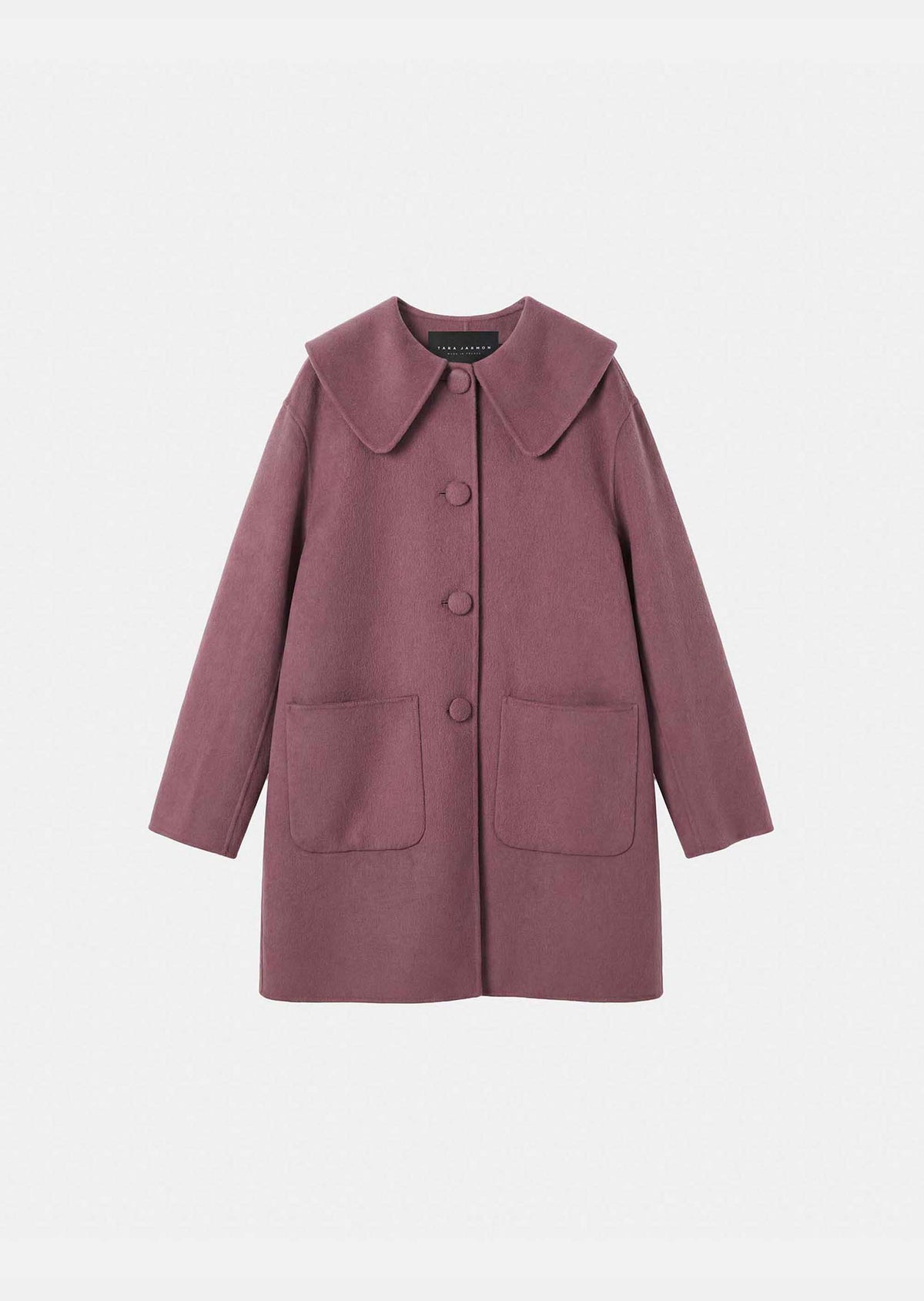 Marie coat in purple wool by Tara Jarmon