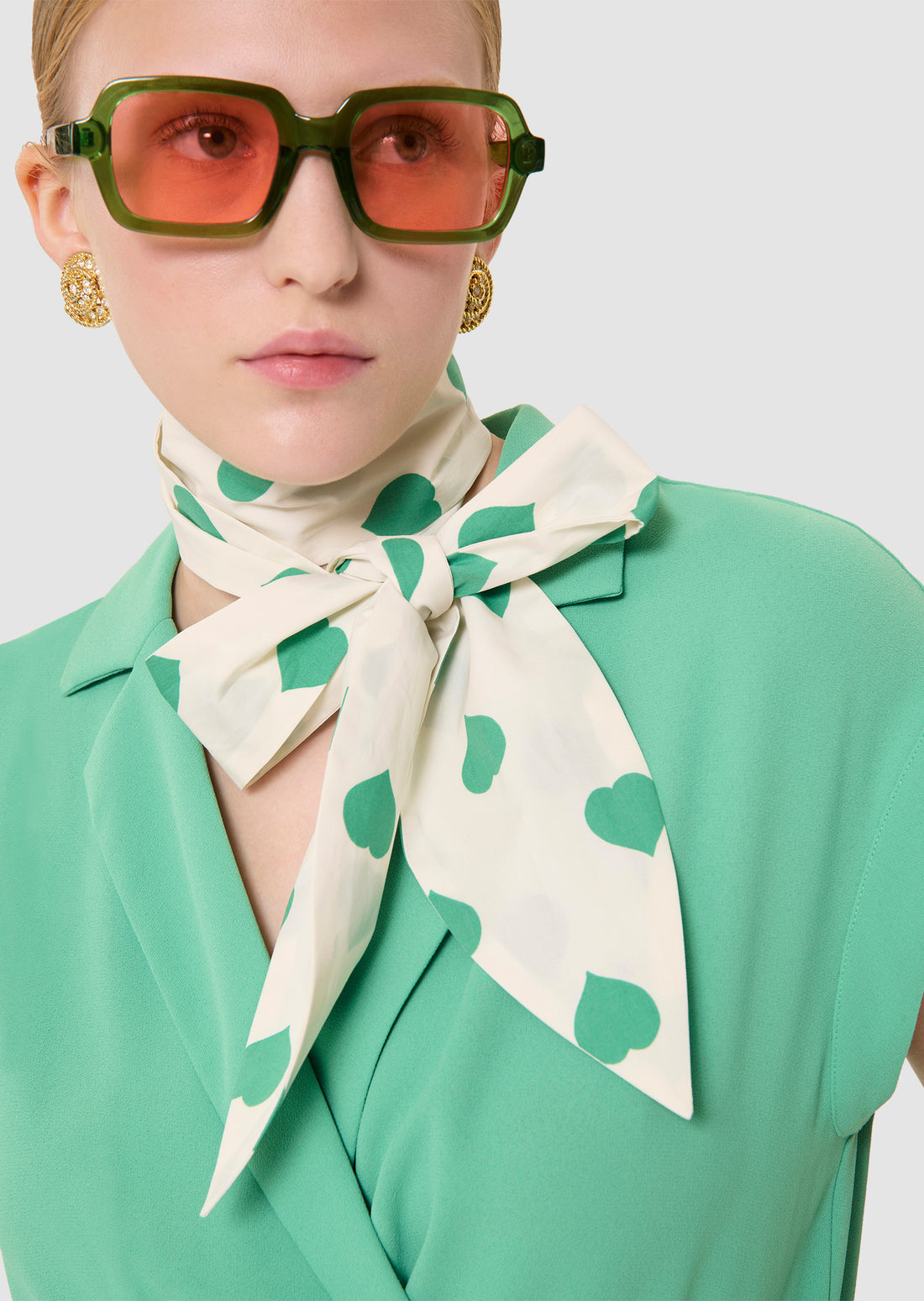 Charly green crepe suit Tara Jarmon