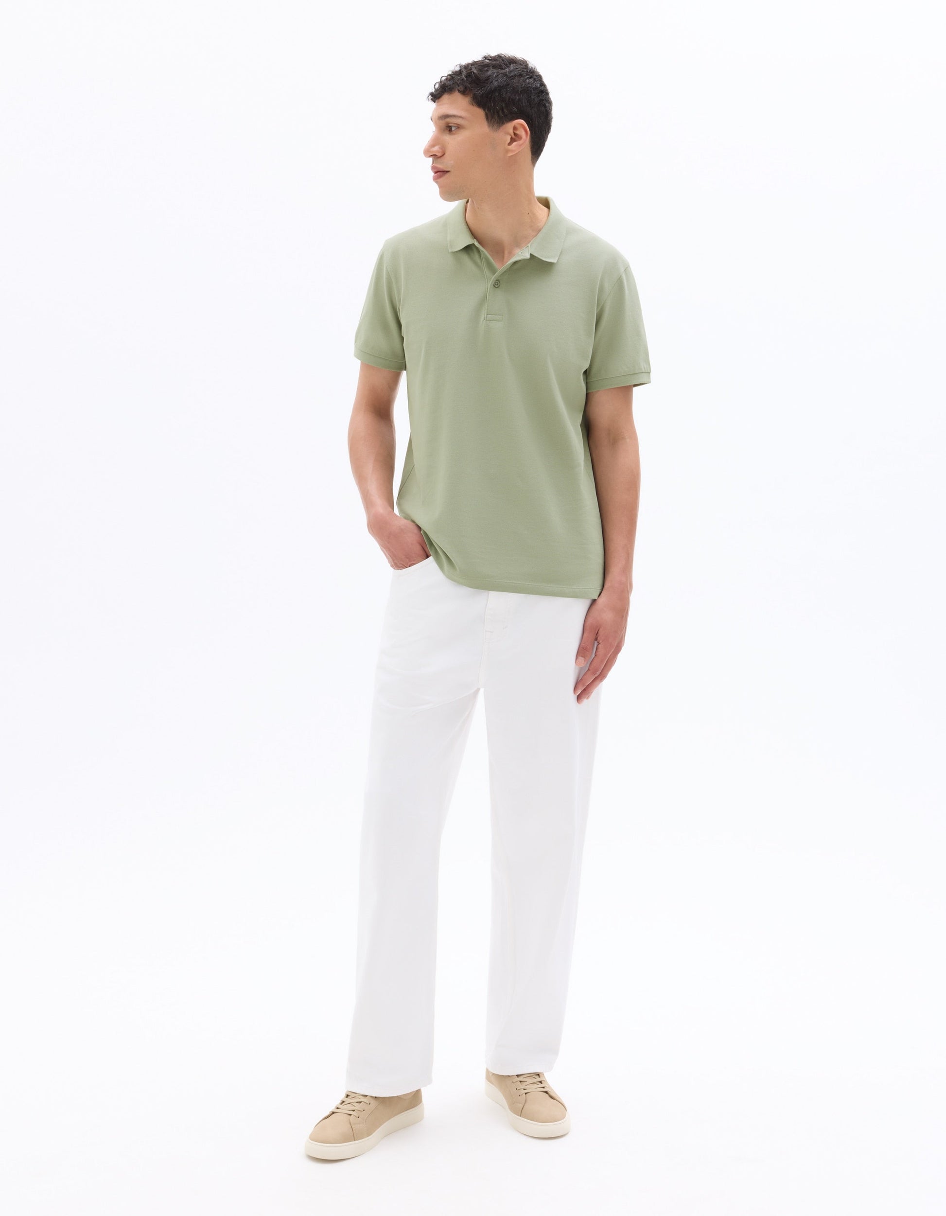 Regular Fit pique Polo Shirt - 100% Cotton Celio