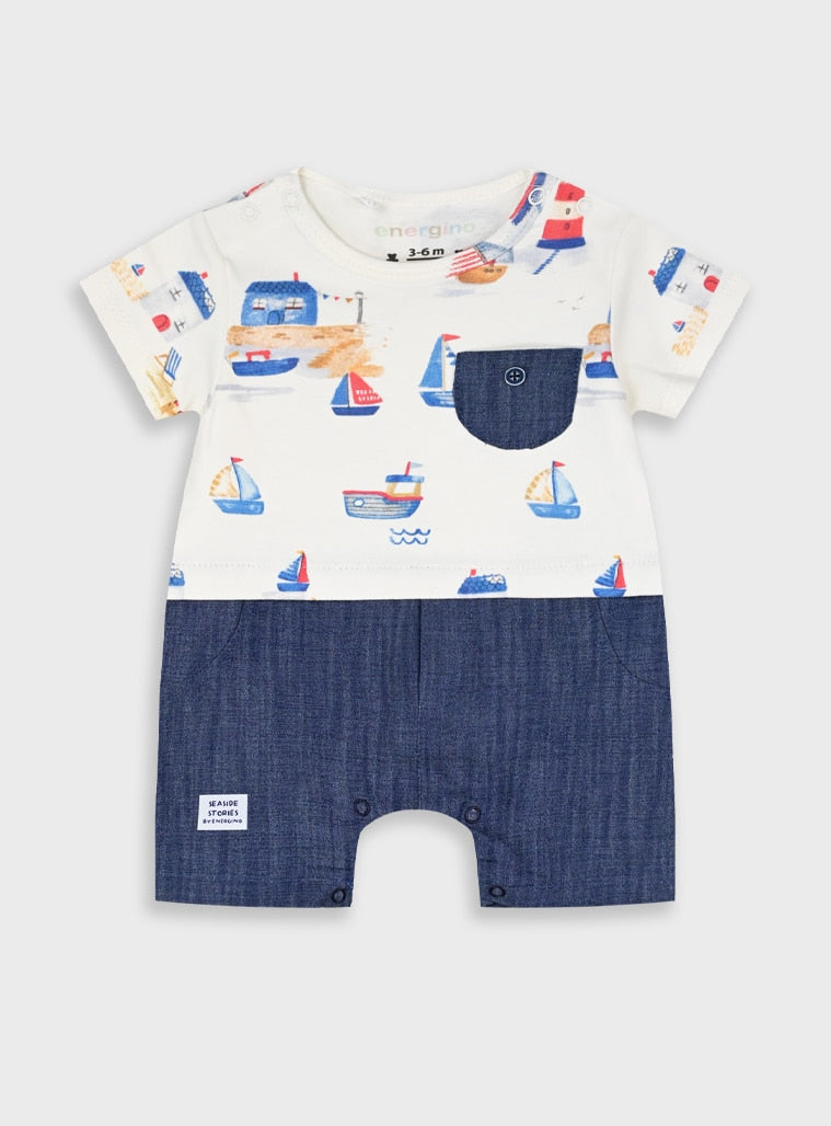 Blue Infant Romper for Boys