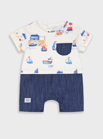 Blue Infant Romper for Boys