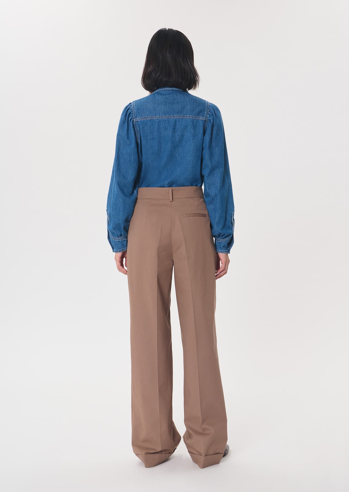 Perina trousers in camel cotton by Tara Jarmon