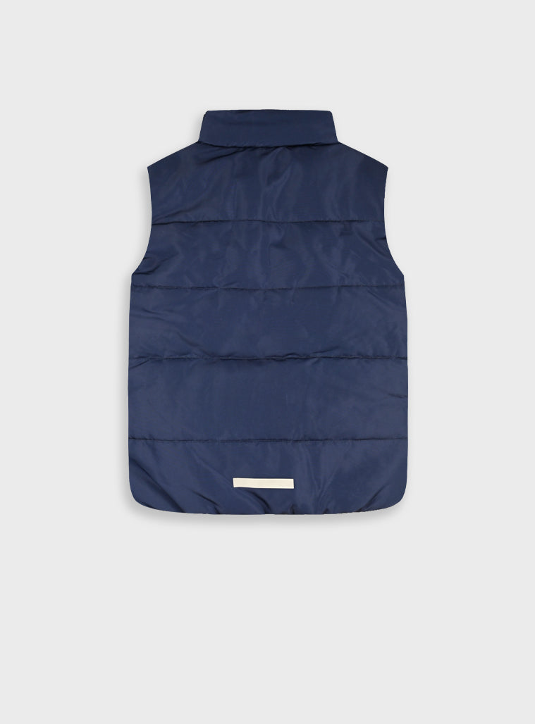 Boy Sleeveless Jacket - Navy