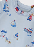 Blue Infant Set(Shorts,Blouse) for Boys