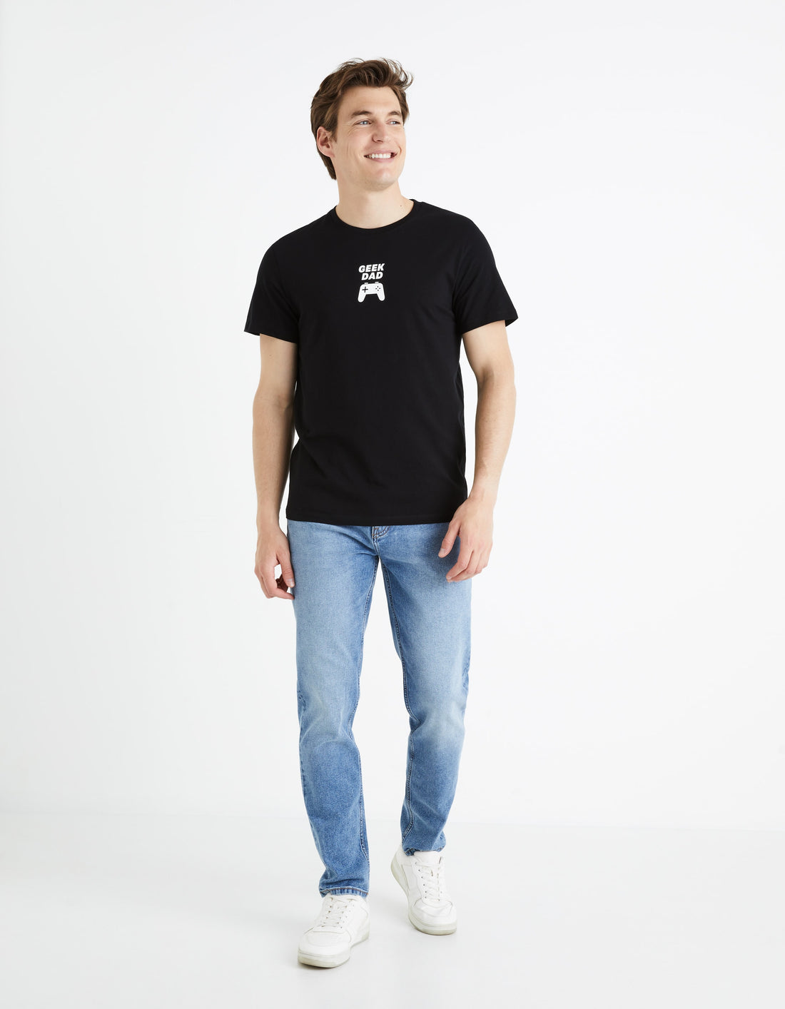 FEDARON BLACK SS TSHIRT - Celio lebanon